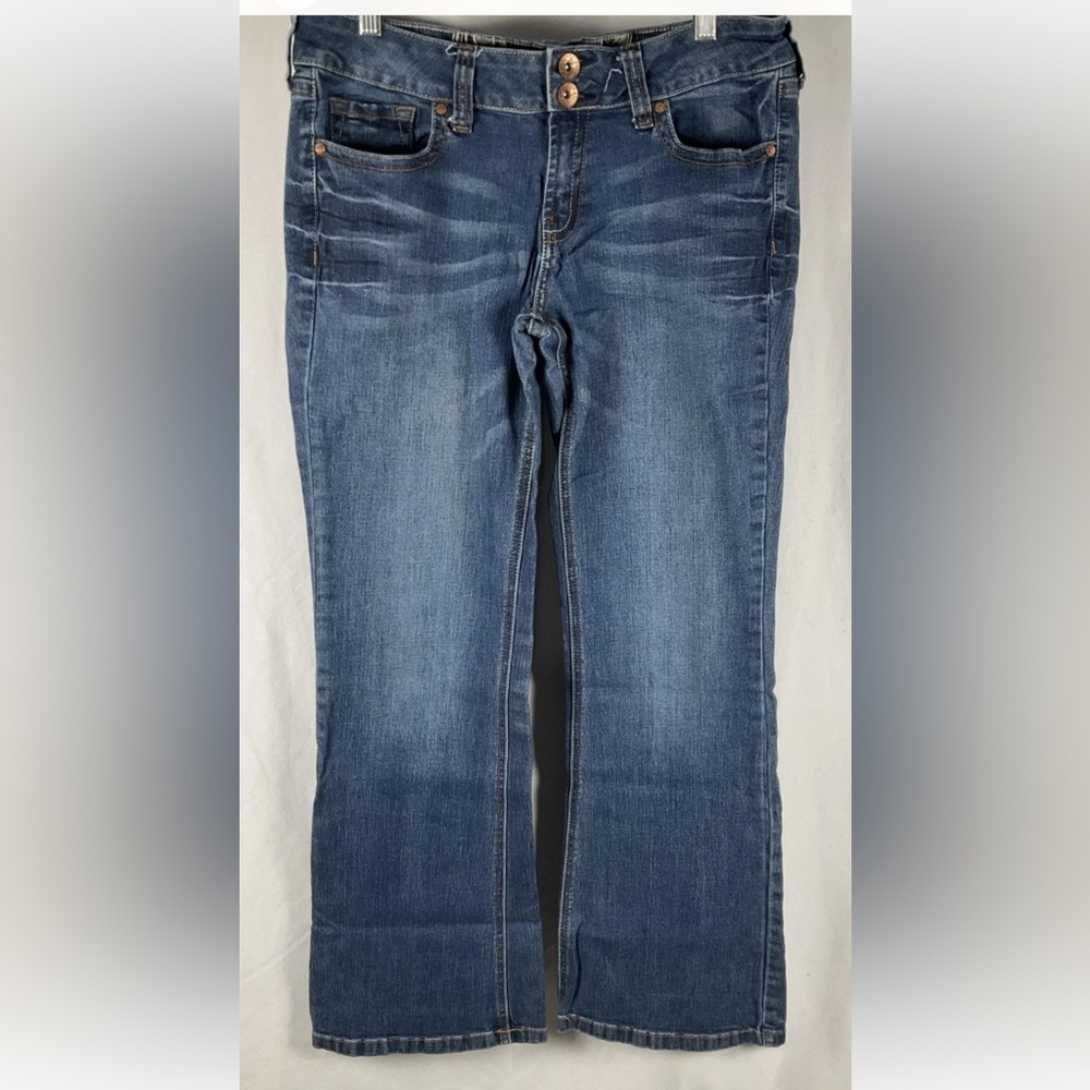 Refuge‎ Women’s Jeans Size 14R  Pop Starlet Flare Stitch Pockets